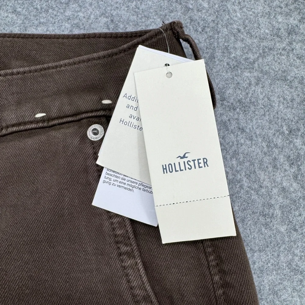 Hollister Straight Leg Pants Mens 33x32 Brown Classic Five-Pocket Chino